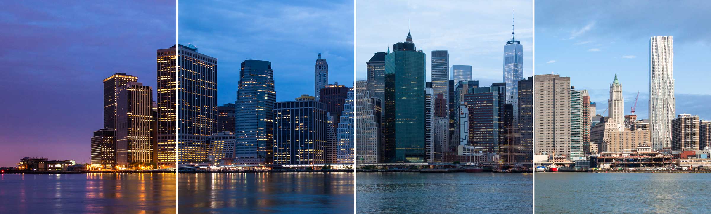 Montage of Manhattan Skyline